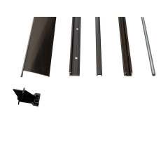 Комплект направляющих PSK Comfort GR107/240, коричневый RAL8022