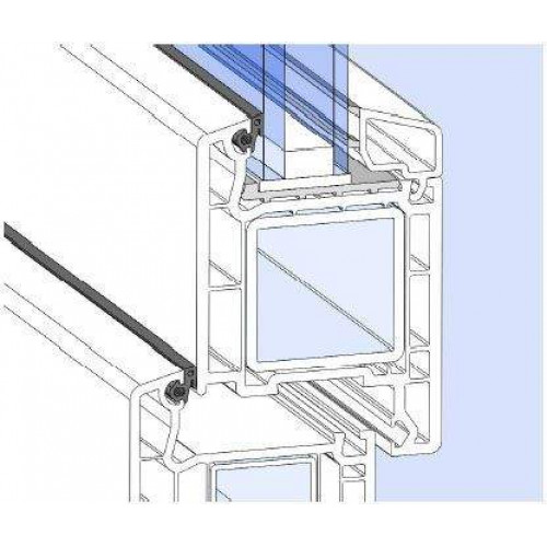 Уплотнитель для рамы и стеклопакета Veka, черный, 10  м