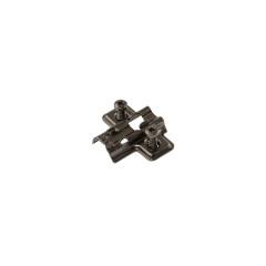 Планка монтажная для петель Firmax Smartline Clip On, soft-Close, H=4, крестовая, евровинт, черный никель, 10  шт