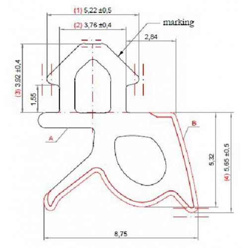 Уплотнитель совместим с профилем Rehau 002 (стеклопакет), EPDM, черный, 400  м