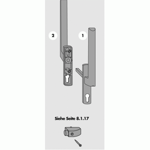 Ручка наружняя HS 300 PZ, средняя бронза (только с PMHB0050-530010)