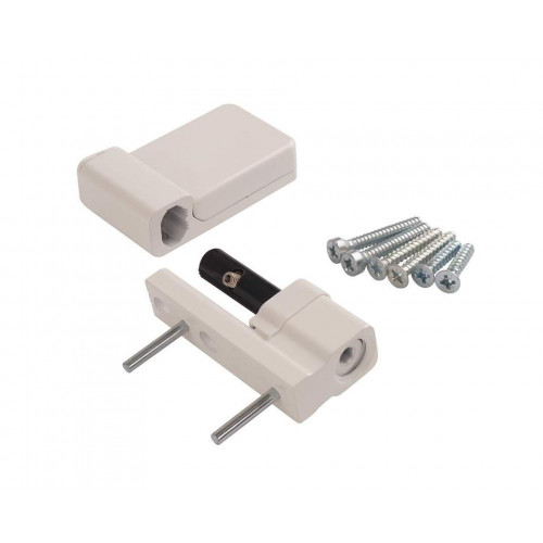 Петля дверная Elementis K-S (15-20 мм), на 100 кг, белый, RAL9016