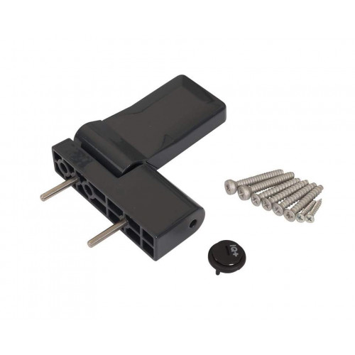 Петля дверная Elementis серия IQ-Plus 19-22 мм, антрацит RAL7016