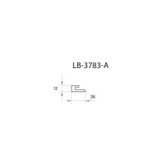Профиль МДФ AGT LB-3783-A 12*26*2800 мм, бьянко 366