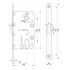 Замок магнитный Maxbar с ответной планкой, 50x85x18, PZ, универсальный, хром матовый