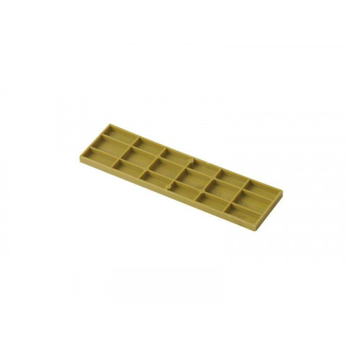 Пластина рихтовочная Bistrong 100x28x4 желтая, 100  шт
