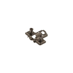 Планка монтажная для петель Firmax Smartline Clip On, soft-Close, H=0, крестовая, евровинт, черный никель, 10  шт