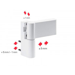 Петля дверная Roto Solid 150 P (110 кг), 17-20, 5 мм, коричневая RAL 8077