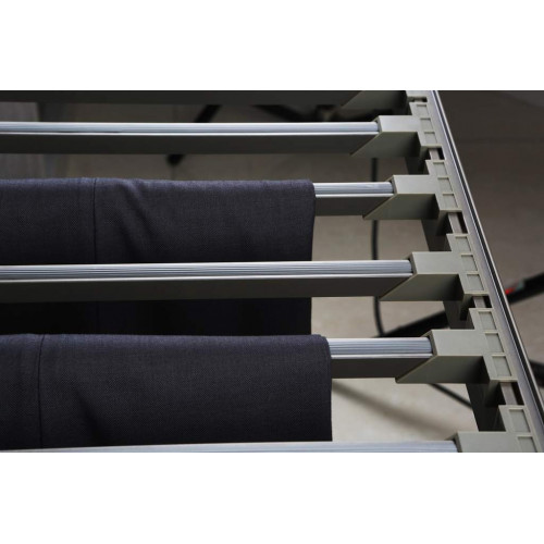 Выдвижная брючница наборного типа Firmax в базу 600 мм, 564х420х56 (ШхГхВ), серый