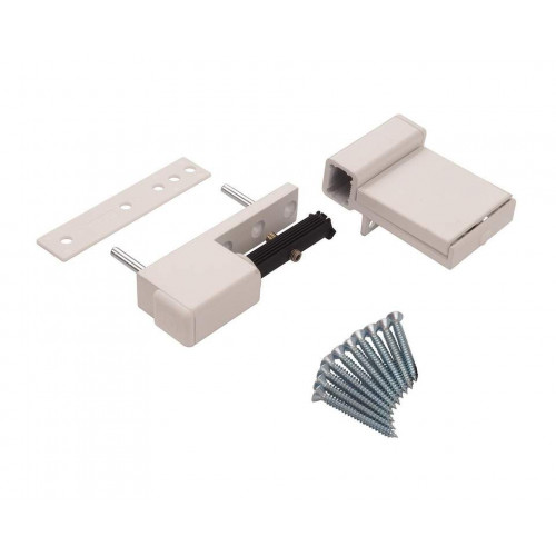 Петля дверная Elementis Compact, на 80 кг, белый RAL9016