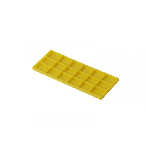Пластина рихтовочная Bistrong 100x38x4 желтая, 100  шт