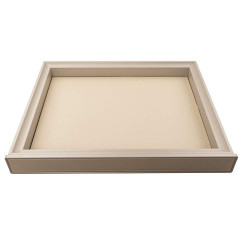 Выдвижной лоток Alphalux Aiden в базу 600 мм, 564х430х68 (ШхГхВ), экокожа, шампань