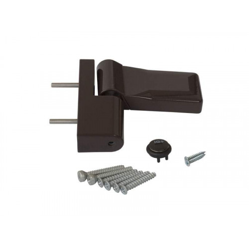 Петля дверная Elementis серия IQ-Plus 19-22 мм, коричневый RAL8019