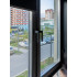 Ручка оконная Internika Dublin 35 мм, алюминиевая, 2 винта, черный матовый RAL9005M (45°)