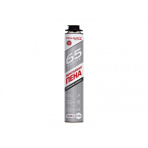 Пена монтажная профессиональная REALIST PRO Silver 65 л летняя