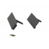 Соединители передней панели для низкого внутреннего ящика H=88 Magic Star Plus, серые