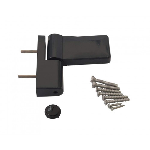 Петля дверная Elementis серия IQ-Plus 16-19 мм, антрацит RAL7016