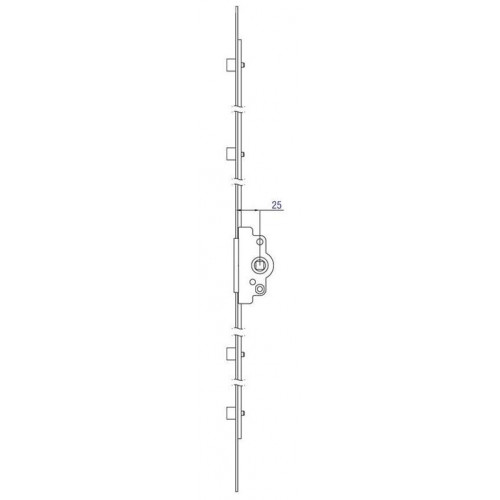 Запор основной, поворотный, средний, D25 1800-2000 (4 цапфы)