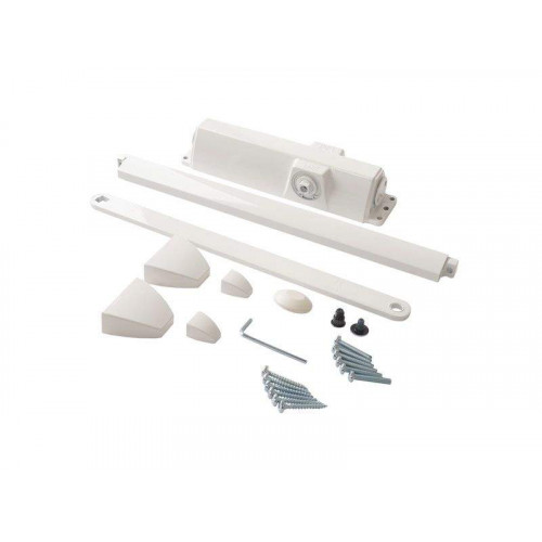 Доводчик dormakaba TS-90 Impulse EN3/4, с тягой, белый RAL9016