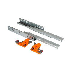 Комплект направляющих Soft-Close скрытого монтажа Firmax 3D CoNTrol L=300 мм, полного выдвижения, для ЛДСП 16 мм, 3д регулировка