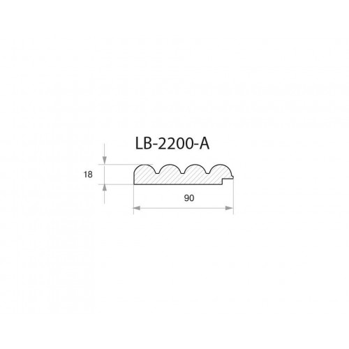 Профиль МДФ AGT LB-3771-A 18*35*2800 мм, дуб натуральный 397