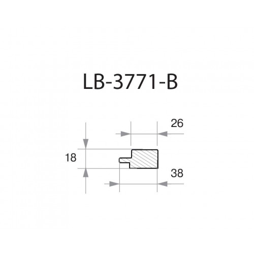 Профиль МДФ AGT LB-3771-B 18*38*2800 мм, новый светлый орех 239