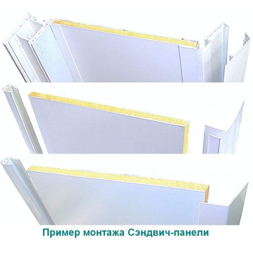 Сэндвич-панель Bauset RS 10х1500х3000 (0.8x1.0) белый матовый