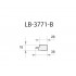 Профиль МДФ AGT LB-3771-B 18*38*2800 мм, супермат серый шторм 726