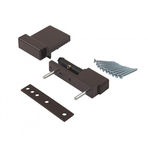 Петля дверная Elementis Compact, на 80 кг, коричневый RAL8019