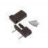 Петля дверная Elementis K-S (15-20 мм), на 100 кг, коричневый, RAL8019