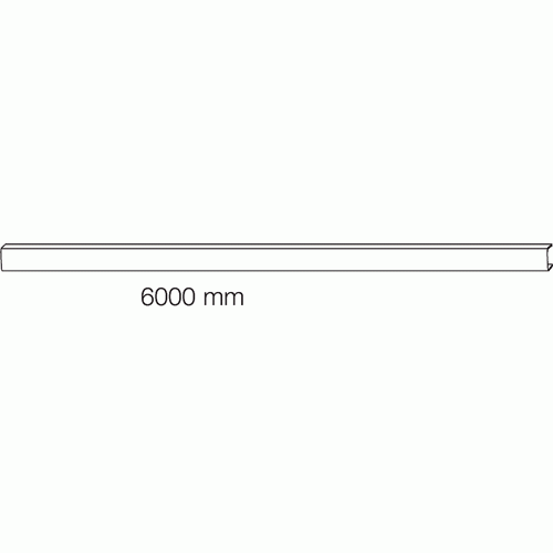 Профиль декоративный Elementis 6000 мм, серебро