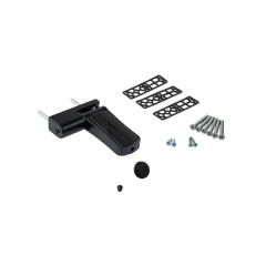 Петля дверная регулируемая Elementis 3-D 105 мм (14-19, 5 мм) на 120 кг, черная RAL9005