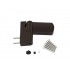 Петля дверная Maxbar PS 27 (17-20, 5/105-42), коричневая RAL8077