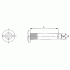 VF03 Гайка стяжки межсекционной, d8х30 мм, М6, крест, сталь, цинковое покрытие, 100  шт