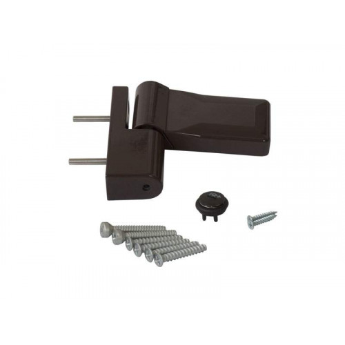 Петля дверная Elementis серия IQ-Plus 16-19 мм, коричневый RAL8019