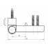 Петля дверная Roto Solid 150 P (110 кг), 14-17, 5 мм RAL 9016 E, белый