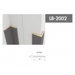Профиль МДФ AGT LB-2002 3*48*2800 мм, тик (248)