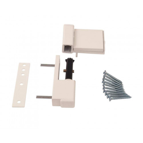 Петля дверная Elementis Compact, на 80 кг, белый RAL9016