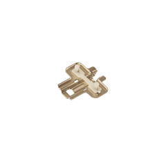 Планка монтажная для петель DTC Pivot Star Anyway Clip-on, h=0, крестовая, муфта под саморез, 10  шт