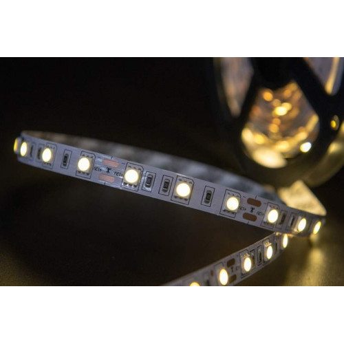 Лента светодиодная 5050/60, 12V, 5 м, теплый белый 3000К, IP20, 14.4W/м
