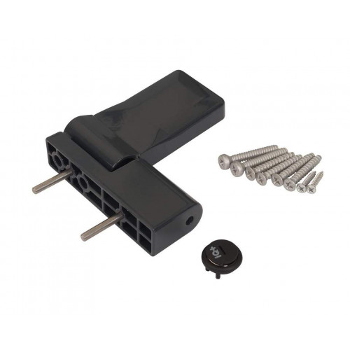 Петля дверная Elementis серия IQ-Plus 16-19 мм, антрацит RAL7016