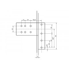 Петля дверная Roto Solid 150 P (110 кг), 17-20, 5 мм RAL 9016 E, белый