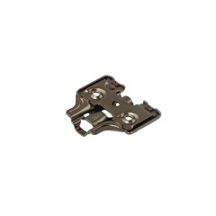 Планка монтажная 3D для петель Firmax Smartline Clip On, soft-Close, H=2, крестовая с регулировкой по высоте, под саморез, черный никель