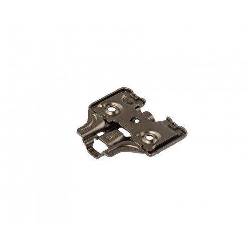 Планка монтажная 3D для петель Firmax Smartline Clip On, soft-Close, H=2, крестовая с регулировкой по высоте, под саморез, черный никель