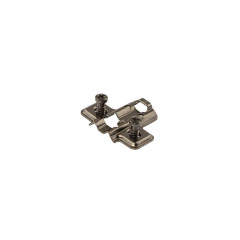 Планка монтажная для петель Firmax Smartline Clip On, soft-Close, H=2, крестовая, евровинт, черный никель, 10  шт