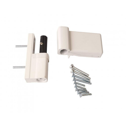 Петля дверная Elementis K-N (15-20 мм), на 120 кг, белая RAL9016