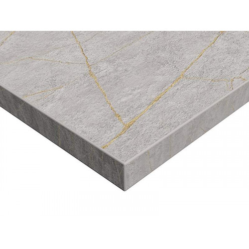 Плита ЛДСП Alvic Syncron 1240*18*2750 мм, керамика золото 01 (Porcelain Gold 01 JA), двустороннее тиснение