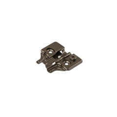 Планка монтажная 3D для петель Firmax Smartline Clip On, soft-Close, H=2, крестовая с регулировкой по высоте, под саморез, черный никель