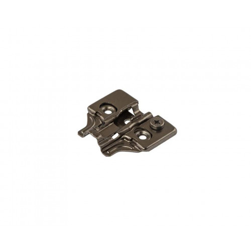 Планка монтажная 3D для петель Firmax Smartline Clip On, soft-Close, H=2, крестовая с регулировкой по высоте, под саморез, черный никель