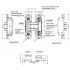 Петля скрытая Elementis, универсальная, 3D, 120x30 мм, 50 кг, цамак, черная матовая, 2  шт
